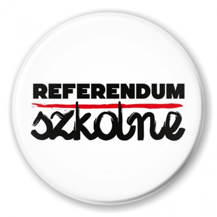 przypinka Referendum szkolne