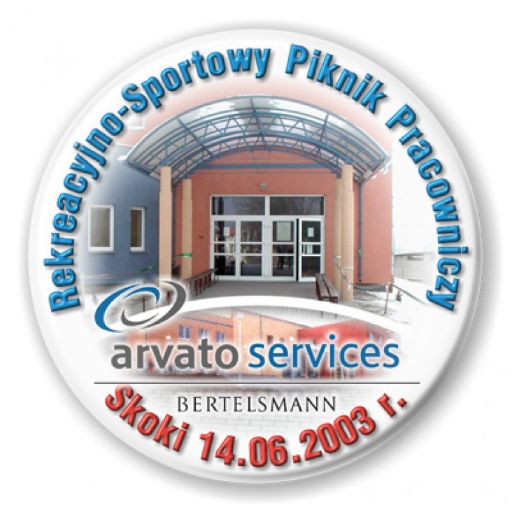 przypinka Rekreacyjno - Sportowy Piknik Pracowniczy