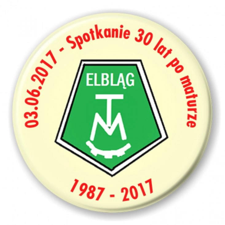 przypinka Spotkanie 30 lat po maturze