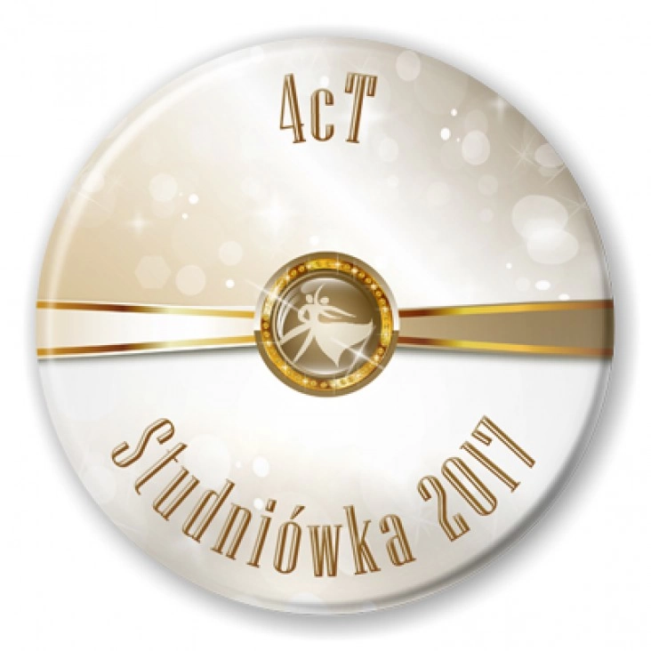 przypinka Studniówka - 4cT