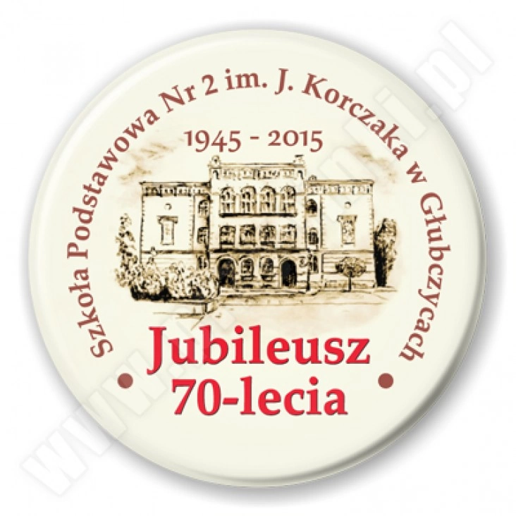 przypinka Szkoła Podstawowa w Głubczycach