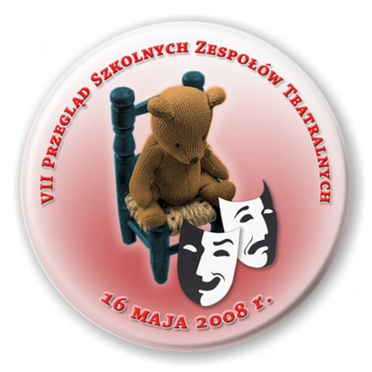 przypinka VII Przegląd Szkolnych Zespołów Teatralnych