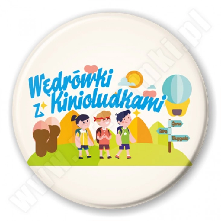 przypinka Wędrówki z Kinioludkami