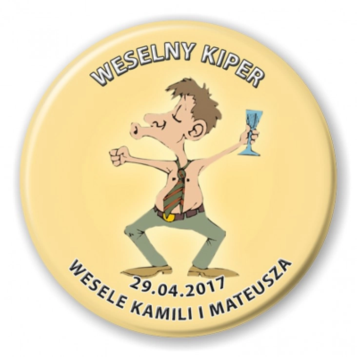 przypinka Weselny Kiper