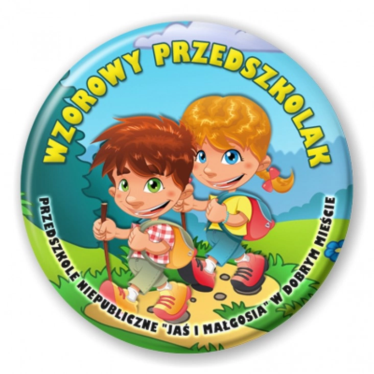 przypinka Wzorowy przedszkolak