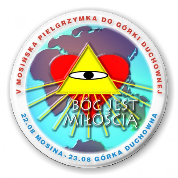 przypinka X Mosińska Pielgrzymka do Górki Duchownej 