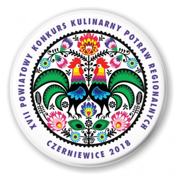 przypinka XVII Powiatowy Konkurs Kulinarny Potraw Regionalnych