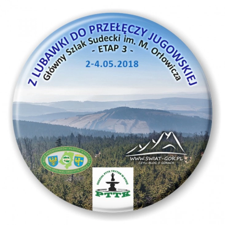 przypinka Z Lubawki do Przełęczy Jugowskiej