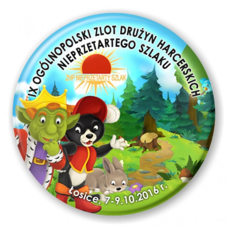 przypinka Zlot drużyn NS - Łosice 2016