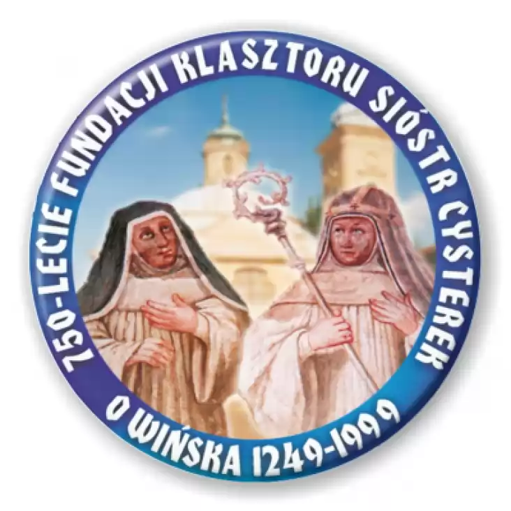 przypinka 750-lecie Fundacji Klasztoru Sióstr Cysterek 