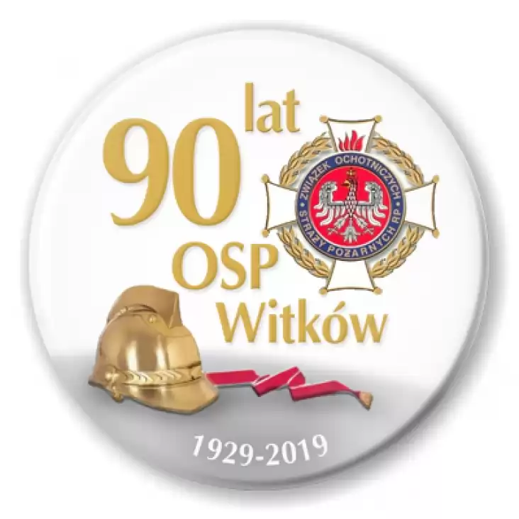 przypinka 90 lat OSP Witków
