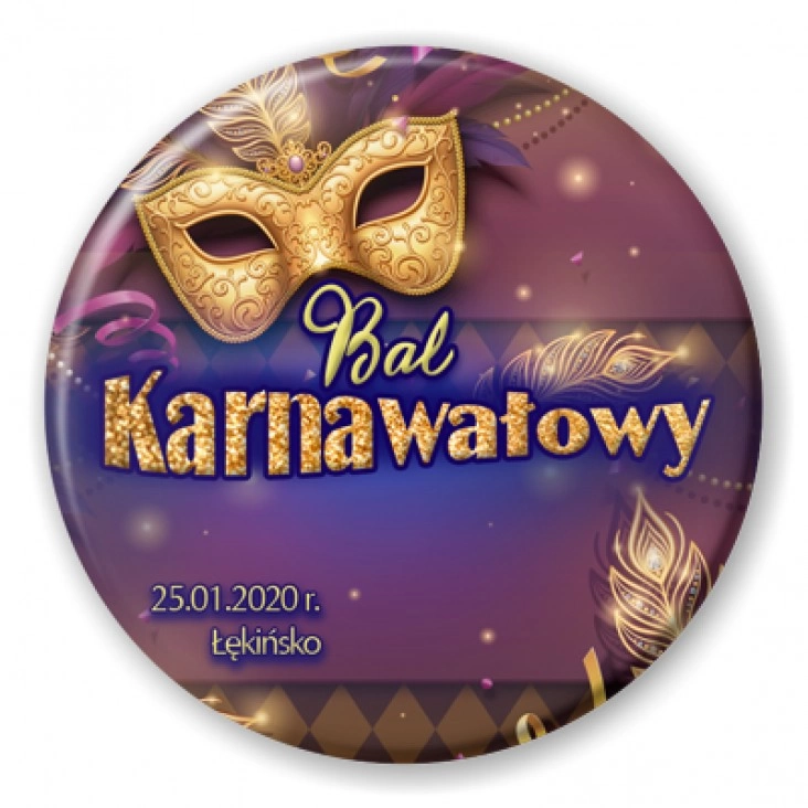 przypinka Bal karnawałowy