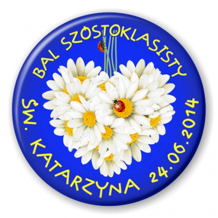 przypinka Bal Szóstoklasisty Św. Katarzyna