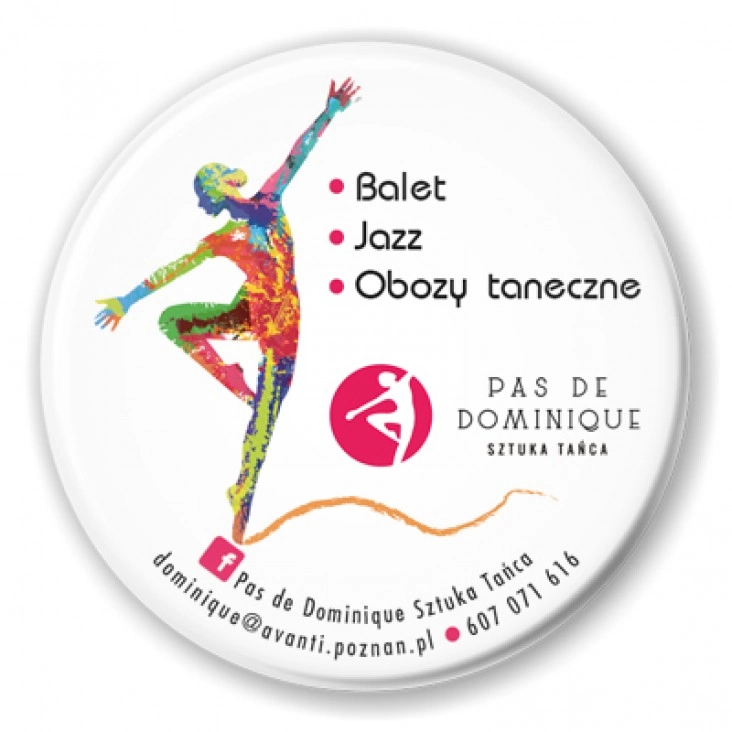 przypinka Balet - Jazz - Obozy taneczne