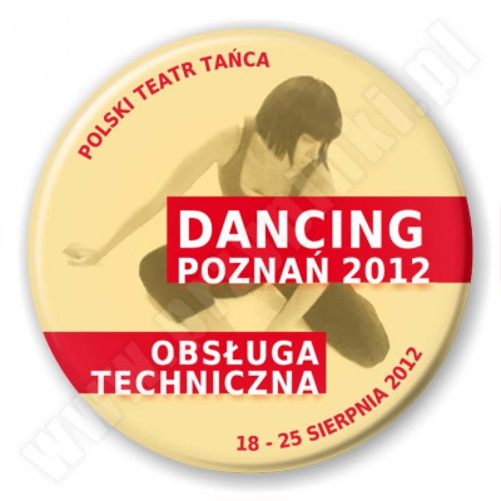 przypinka Dancing Poznań 2012 - obsługa techniczna