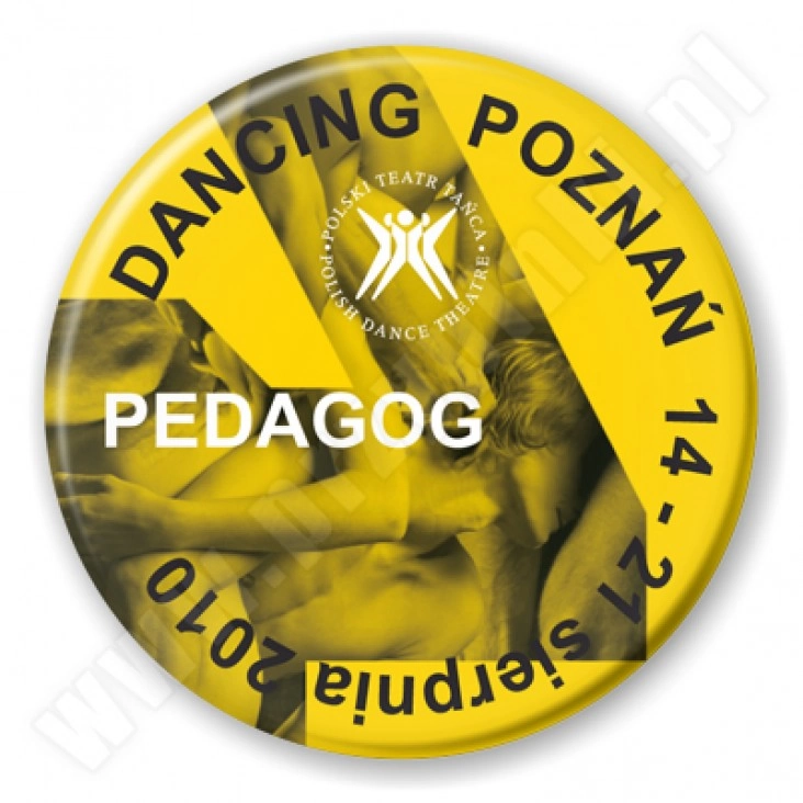 przypinka Dancing Poznań 2010 - pedagog
