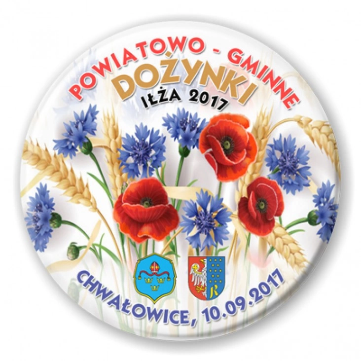przypinka Dożynki Chwałowice