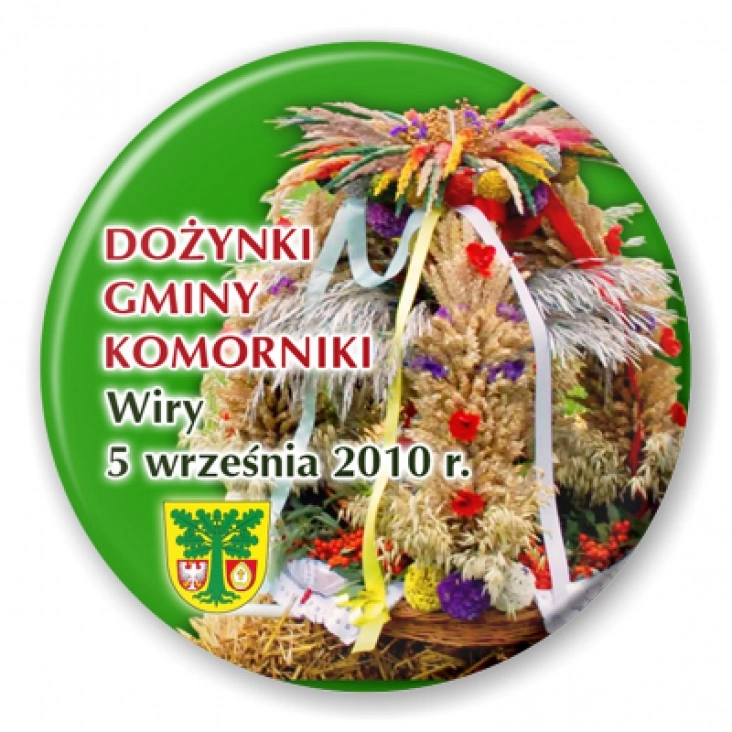 przypinka Dożynki Gminy Komorniki 2010