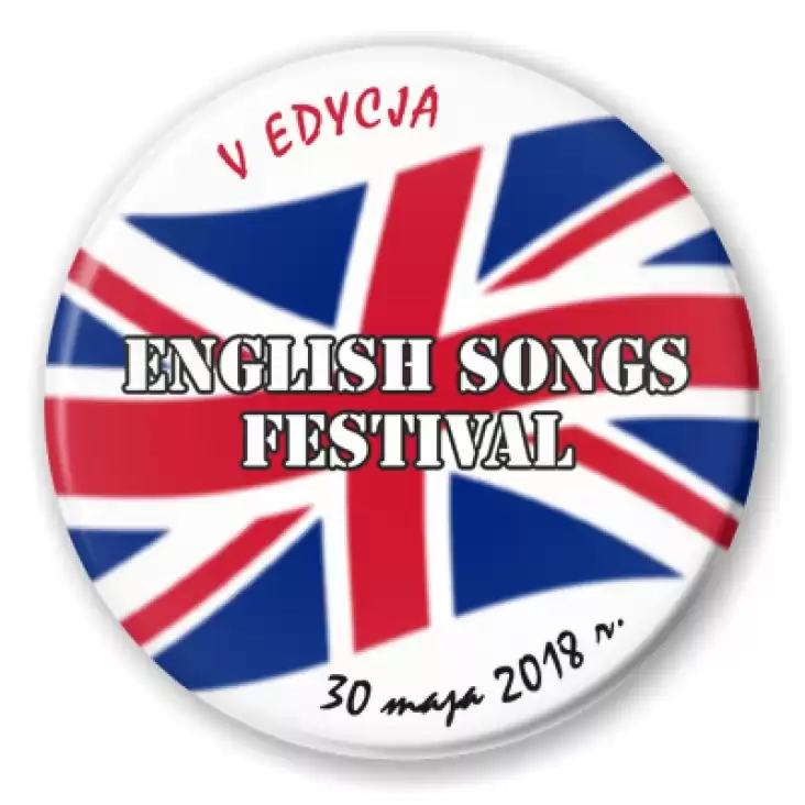 przypinka English Songs Festival