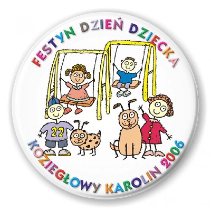 przypinka Festyn dzień dziecka- Koziegłowy Karolin 2006