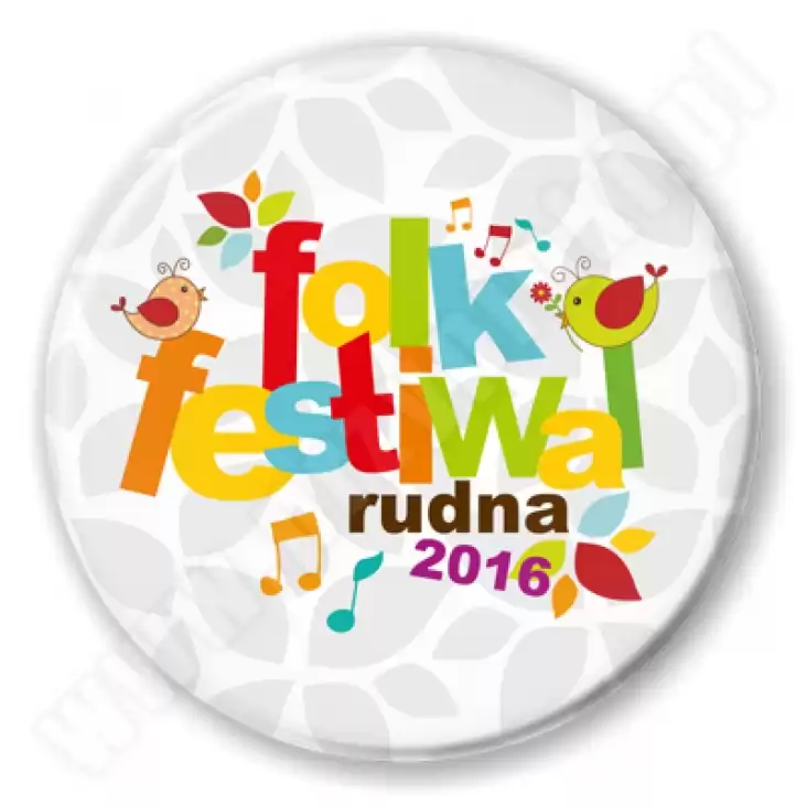 przypinka Gmina Rudna - folk festiwal