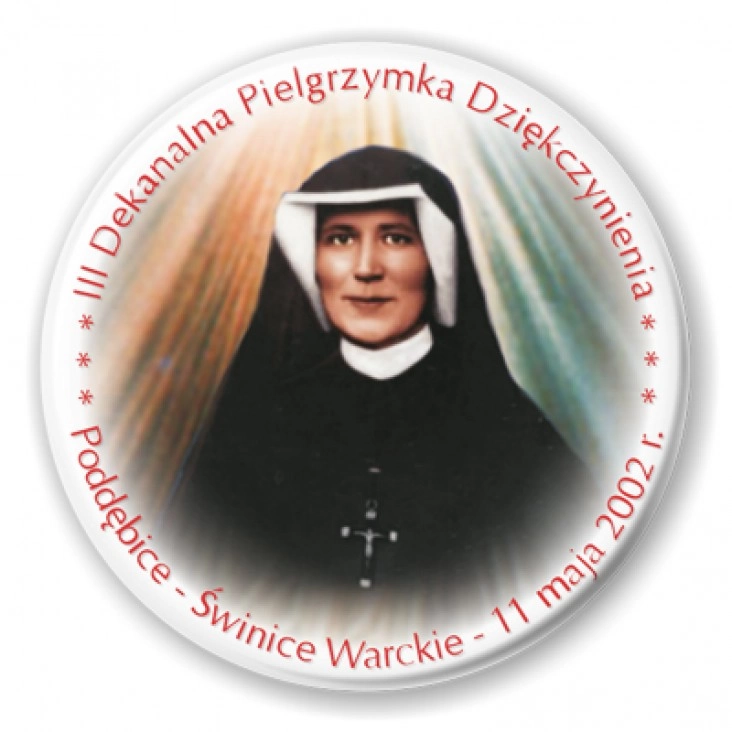 przypinka III Dekanalna Pielgrzymka Dziękczynienia 