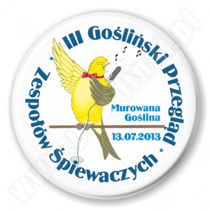przypinka III Gośliński Przegląd Zespołów Śpiewaczych
