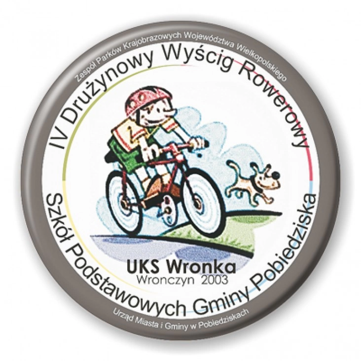 przypinka IV Drużynowy Wyścig Rowerowy 