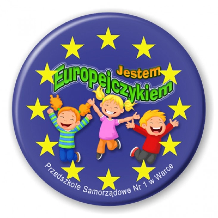 przypinka Jestem Europejczykiem