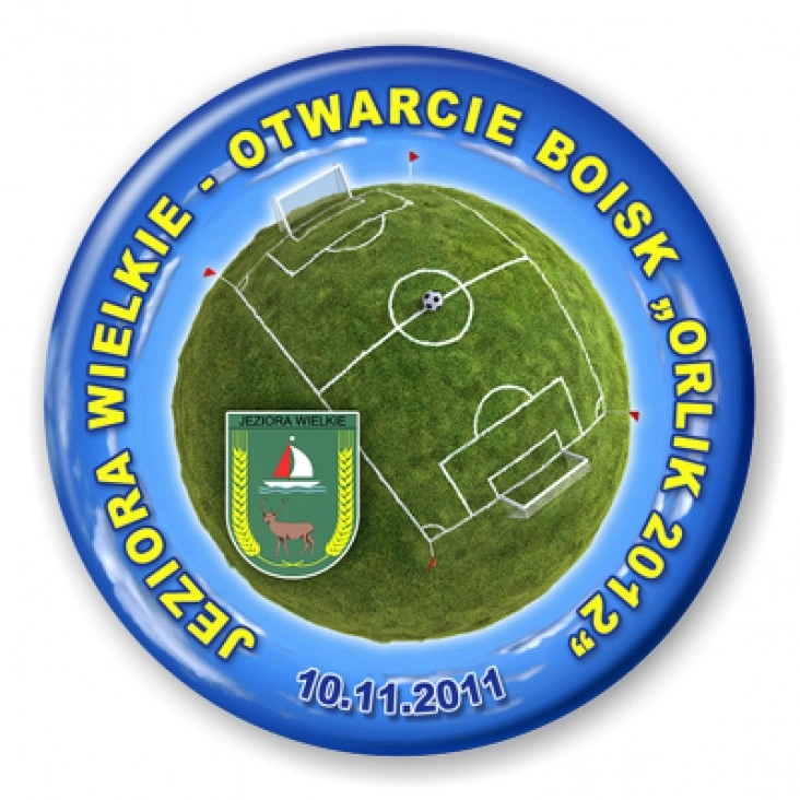 przypinka Jeziora Wielkie - Otwarcie boisk Orlik 2012