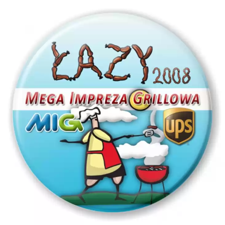 przypinka MIG 2008 - Mega Impreza Grillowa