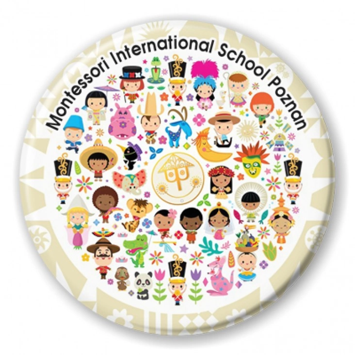 przypinka Montessori International School Poznan