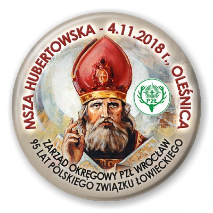 przypinka Msza Hubertowska