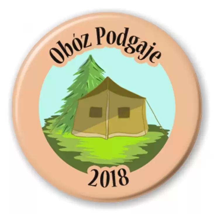 przypinka Obóz Podgaje 2018