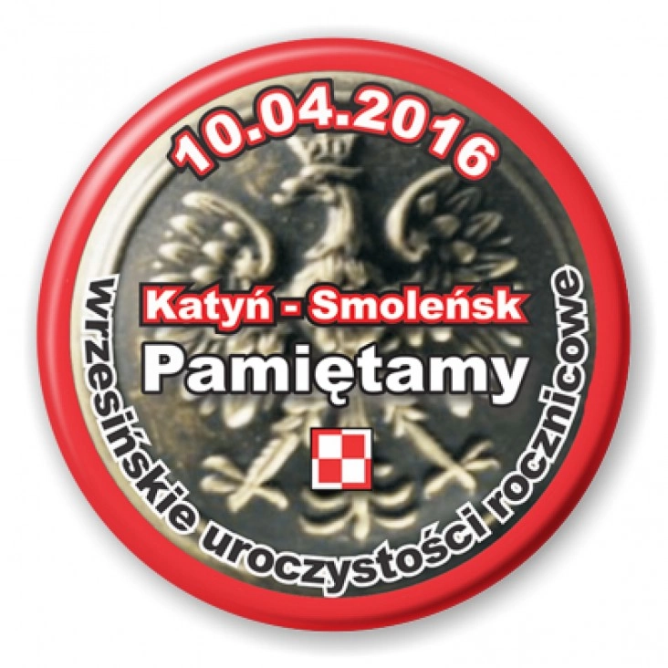 przypinka Pamiętamy