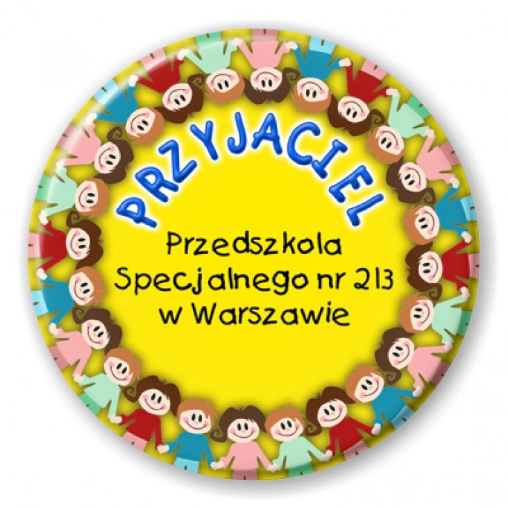 przypinka Przedszkole nr 213 w Warszawie