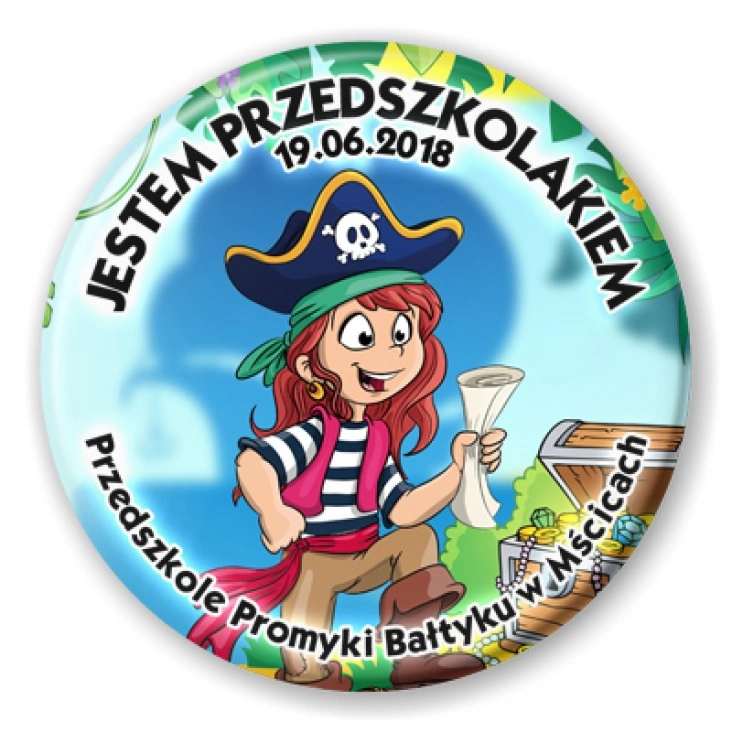 przypinka Przedszkole Promyki Bałtyku w Mścicach