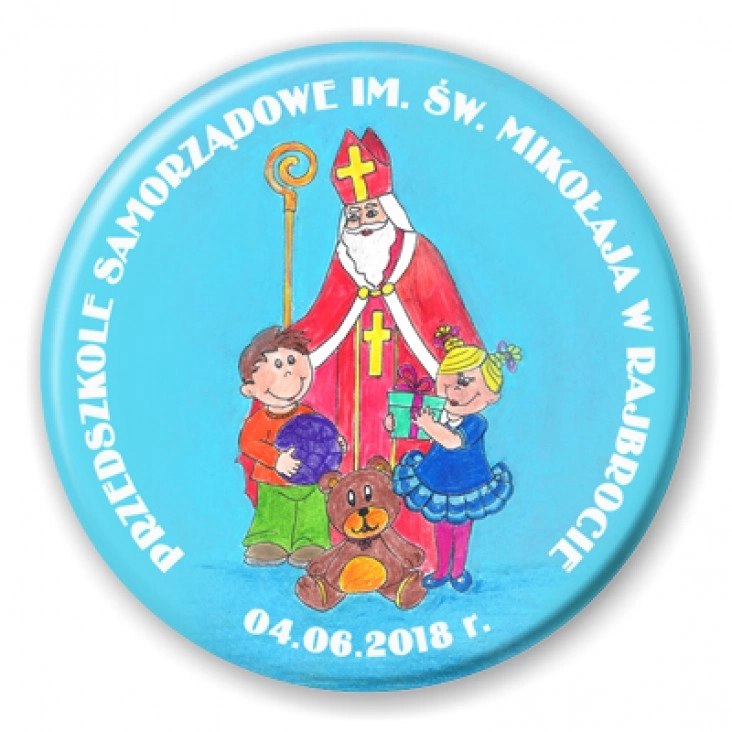 przypinka Przedszkole w Rajbrocie