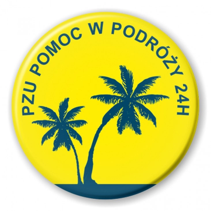 przypinka PZU Pomoc w podróży