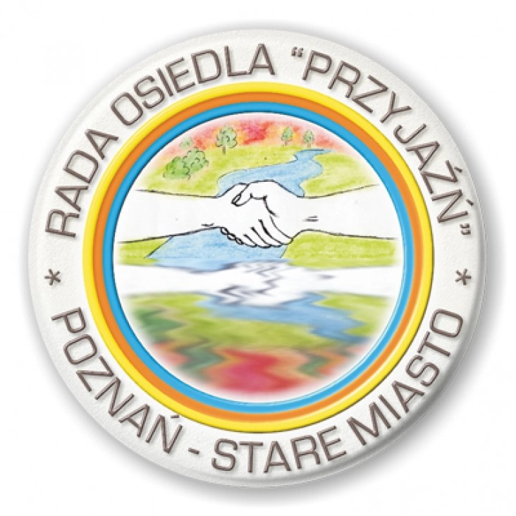 przypinka Rada Osiedla Przyjaźń