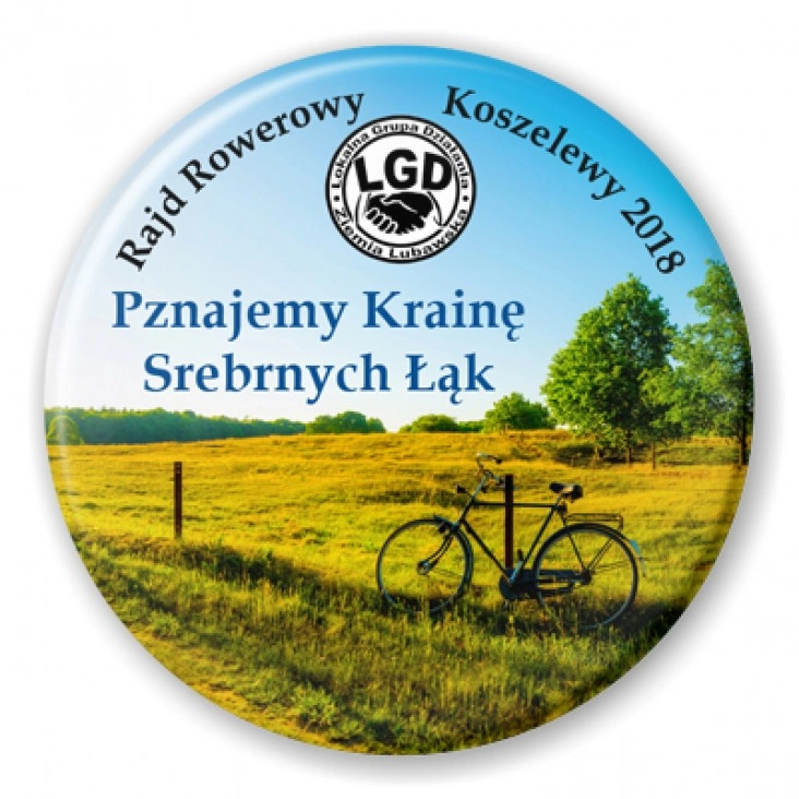 przypinka Rajd Rowerowy Koszelewy 2018