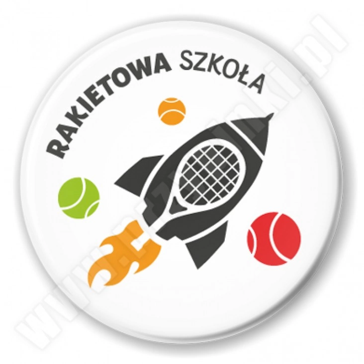 przypinka Rakietowa szkoła
