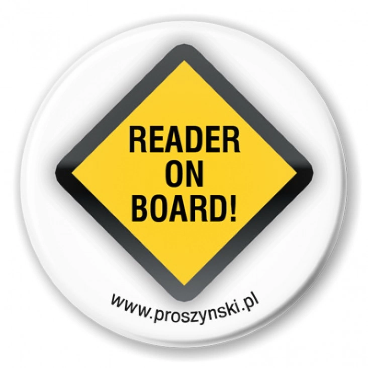 przypinka Reader on board