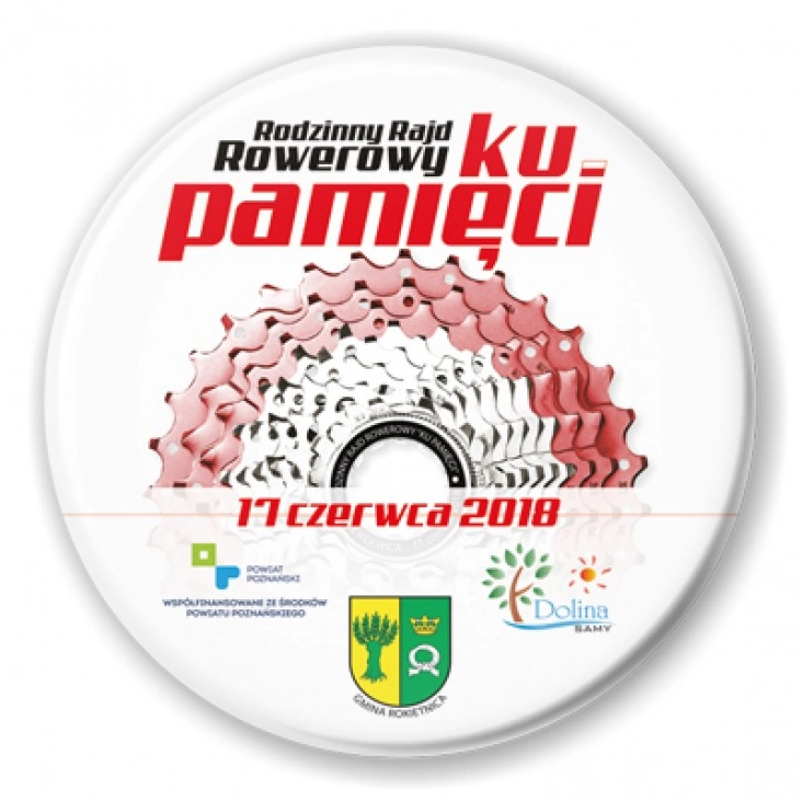 przypinka Rodzinny Rajd Rowerowy Ku Pamięci