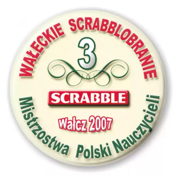 przypinka Scrabble MPN 2007