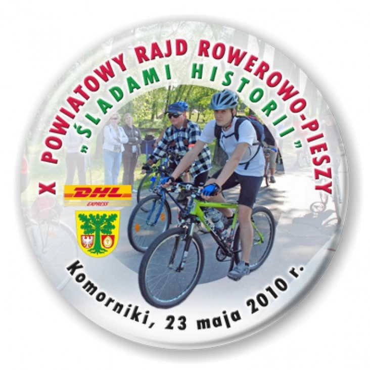 przypinka Śladami historii - Komorniki 2010