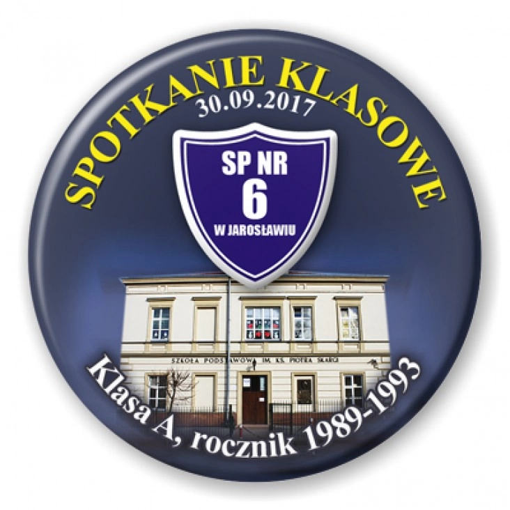 przypinka Spotkanie klasowe - SP nr 6 w Jaroslawiu