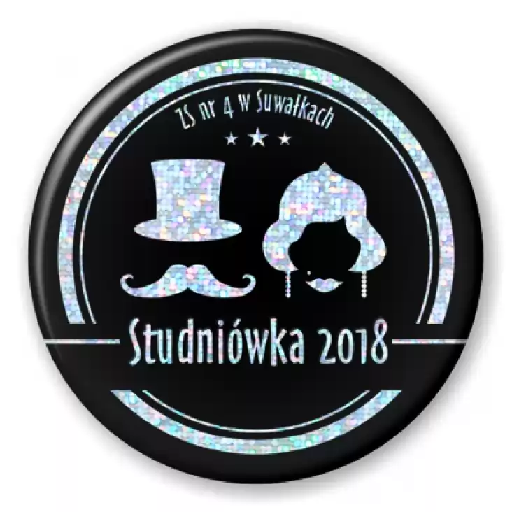przypinka Studniówka - ZS nr 4 w Suwałkach