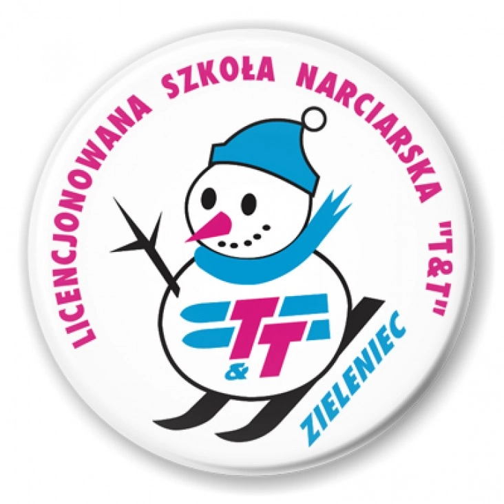 przypinka Szkoła Narciarska T&T Zieleniec