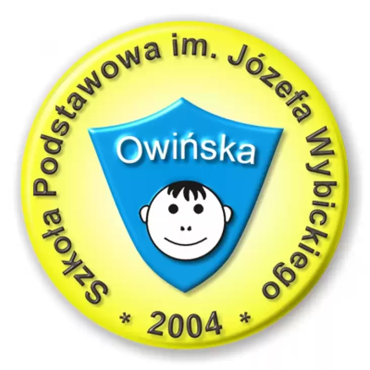 przypinka Szkoła Podstawowa im. Józefa Wybickiego- Owińska 2004